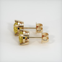 <span>1.28</span>&nbsp;<span class="tooltip-light">Ct.Tw.<span class="tooltiptext">Total Carat Weight</span></span> Sapphire Earrings, 14K Yellow Gold 2